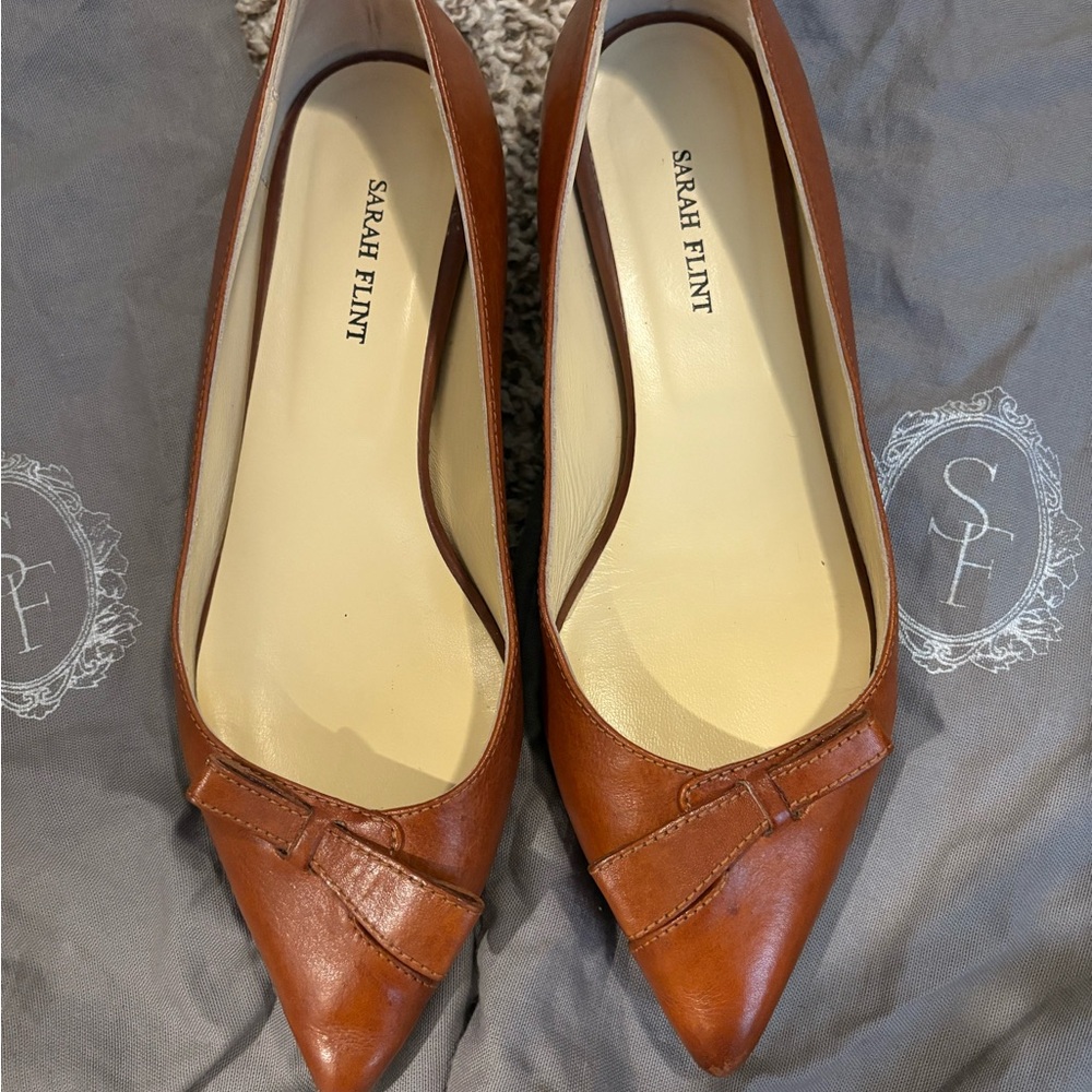 Sarah Flint Natalie Flats Sz 36 Brown - Picture 9 of 9